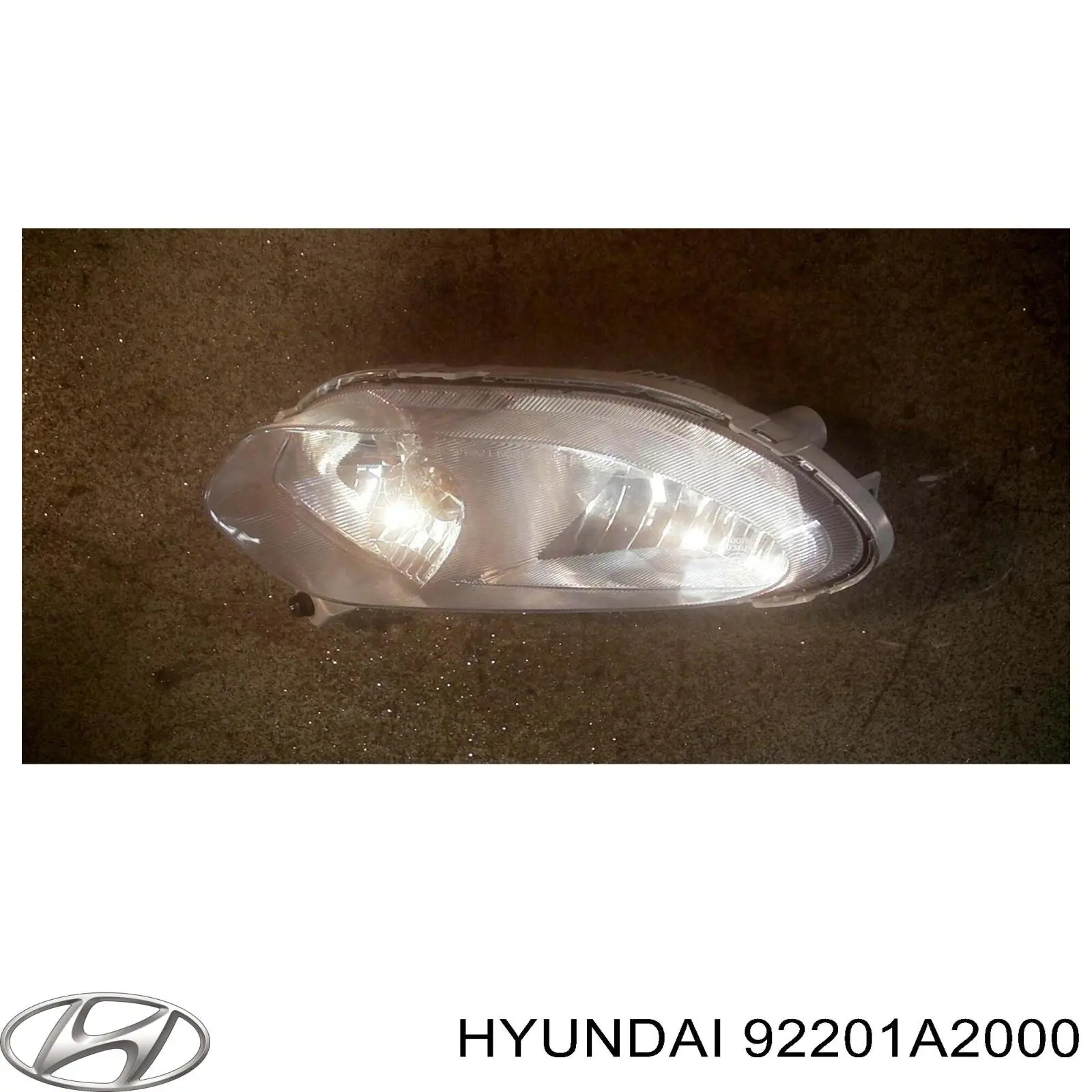 Lampa przeciwmgielna lewa Hyundai/Kia 92201A2000 cena, od 39,26 USD