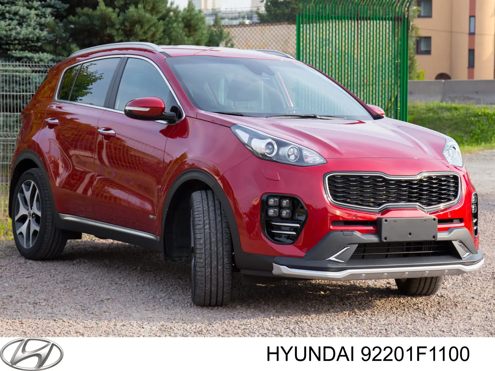 Lampa przeciwmgielna lewa 92201F1100 Hyundai/Kia