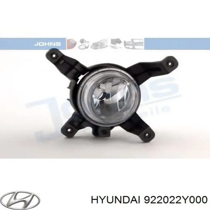 Do koszyka 922022Y000 Hyundai/Kia Lampa przeciwmgielna prawa