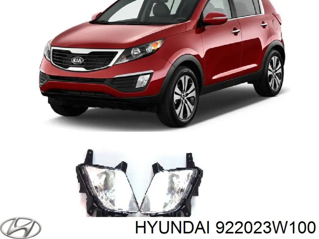 Lampa przeciwmgielna prawa Hyundai/Kia 922023W100 cena, od 79,25 USD