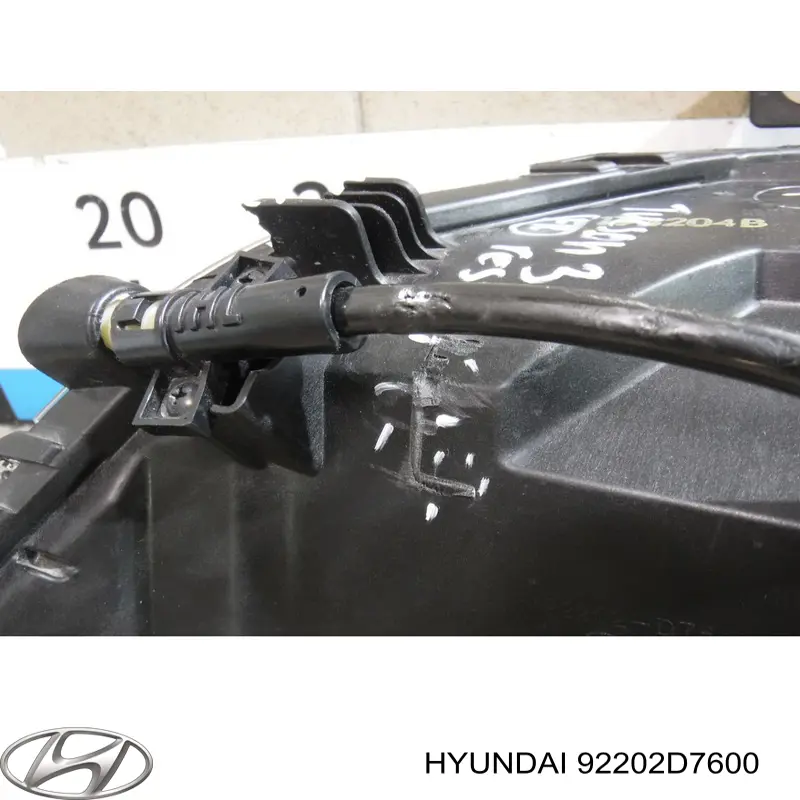 Lampa przeciwmgielna prawa Hyundai/Kia 92202D7600 cena, od 204,31 USD