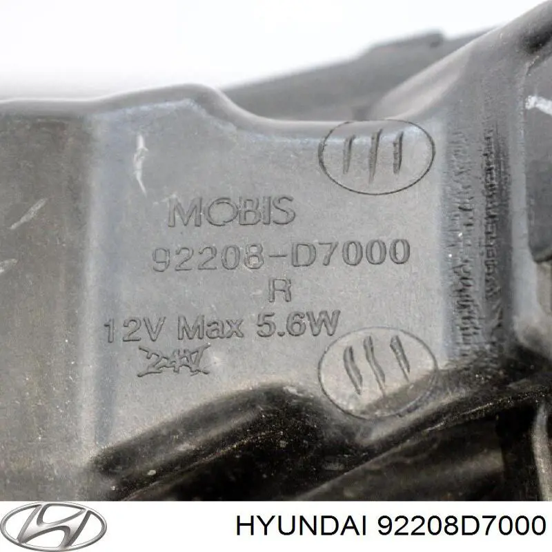 Reflektor do jazdy dziennej prawy Hyundai/Kia 92208D7000 cena, od 260,49 USD