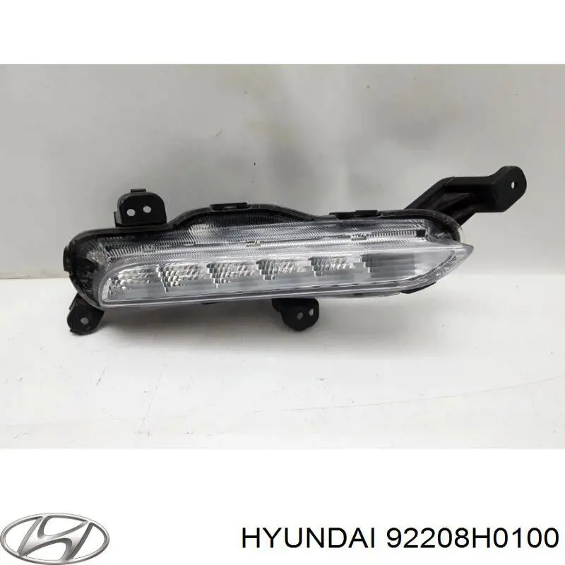 Do koszyka 92208H0100 Hyundai/Kia Reflektor do jazdy dziennej prawy