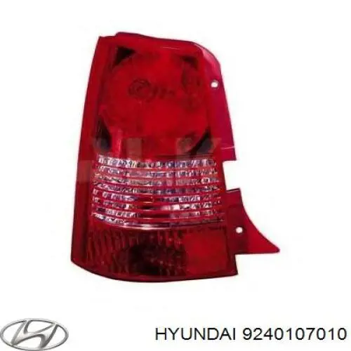 Lampa zespolona tylna lewa Hyundai/Kia 9240107010 cena, od 73,21 USD