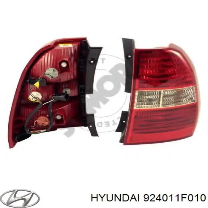 Lampa zespolona tylna lewa Hyundai/Kia 924011F010 cena, od 119,18 USD