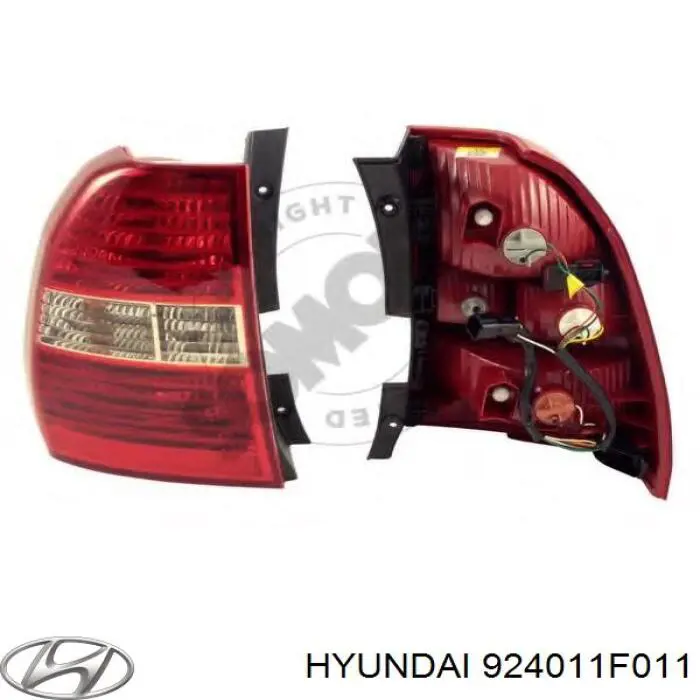 Lampa zespolona tylna lewa Hyundai/Kia 924011F011 cena, od 121,37 USD