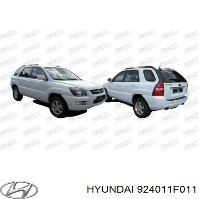 Do koszyka 924011F011 Hyundai/Kia Lampa zespolona tylna lewa