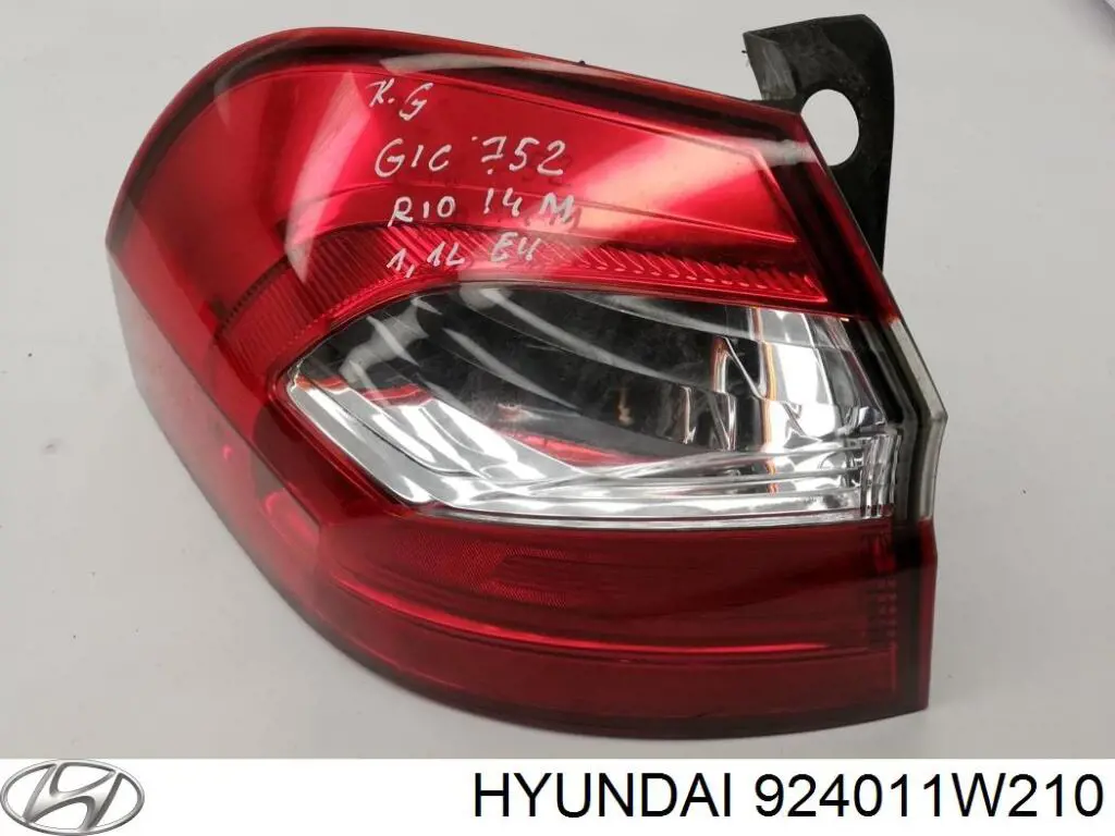Lampa zespolona tylna lewa zewnętrzna Hyundai/Kia 924011W210 cena, od 98,75 USD
