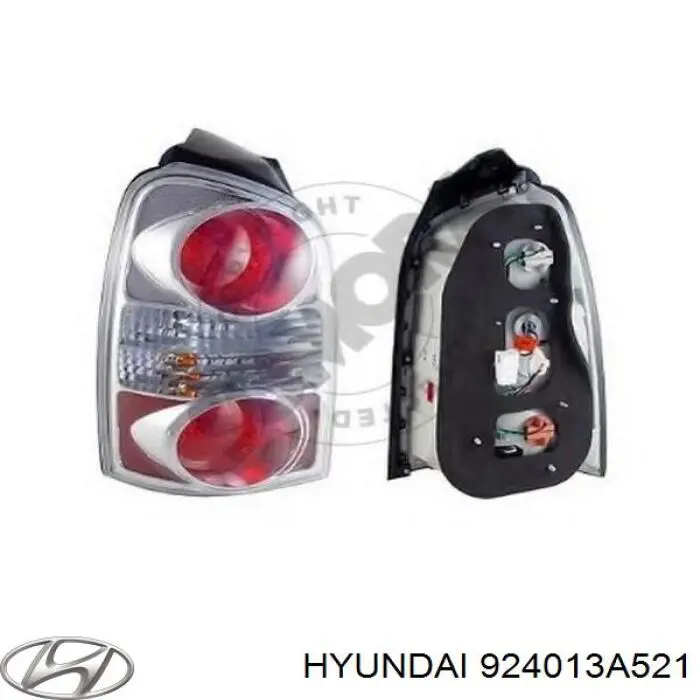 Lampa zespolona tylna lewa Hyundai Trajet minivan (FO) (2000 - 2010) cena, od 268,22 USD