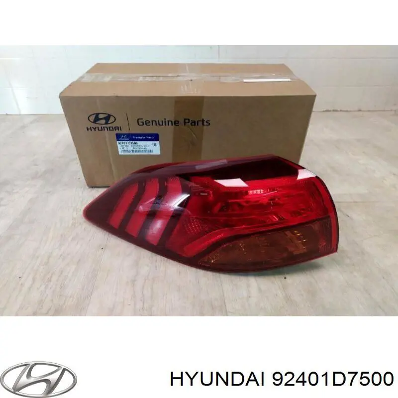 Lampa zespolona tylna lewa zewnętrzna Hyundai/Kia 92401D7500 cena, od 316,89 USD