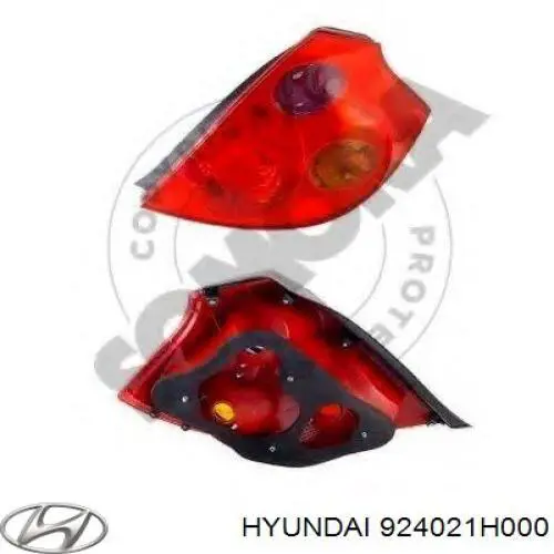 Lampa zespolona tylna prawa Hyundai/Kia 924021H000 cena, od 97,05 USD