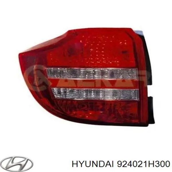 Lampa zespolona tylna prawa Hyundai/Kia 924021H300 cena, od 106,82 USD