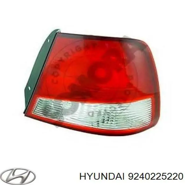 Lampa zespolona tylna prawa Hyundai/Kia 9240225220 cena, od 45,97 USD
