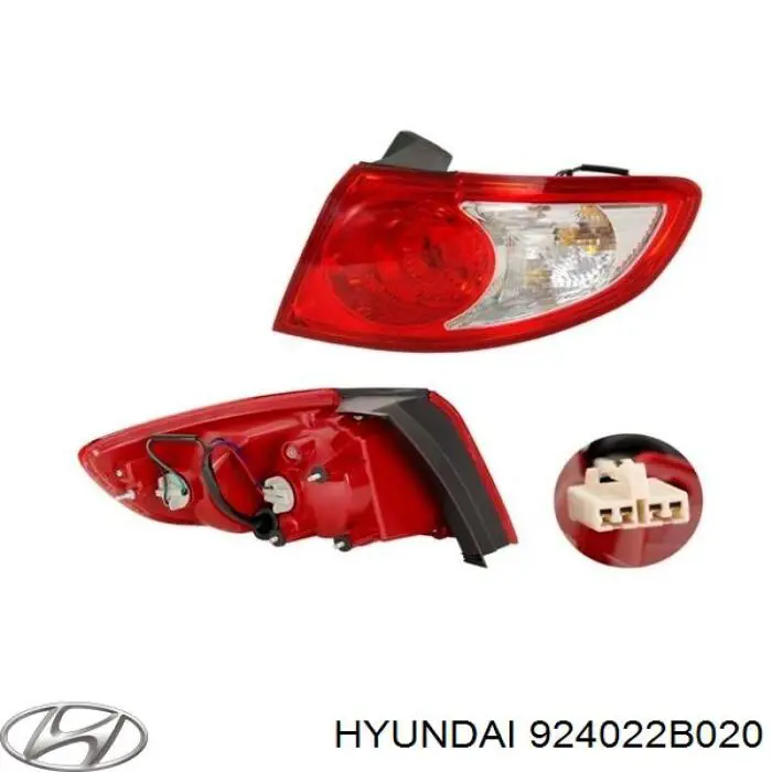 Do koszyka 924022B020 Hyundai/Kia Lampa zespolona tylna prawa zewnętrzna