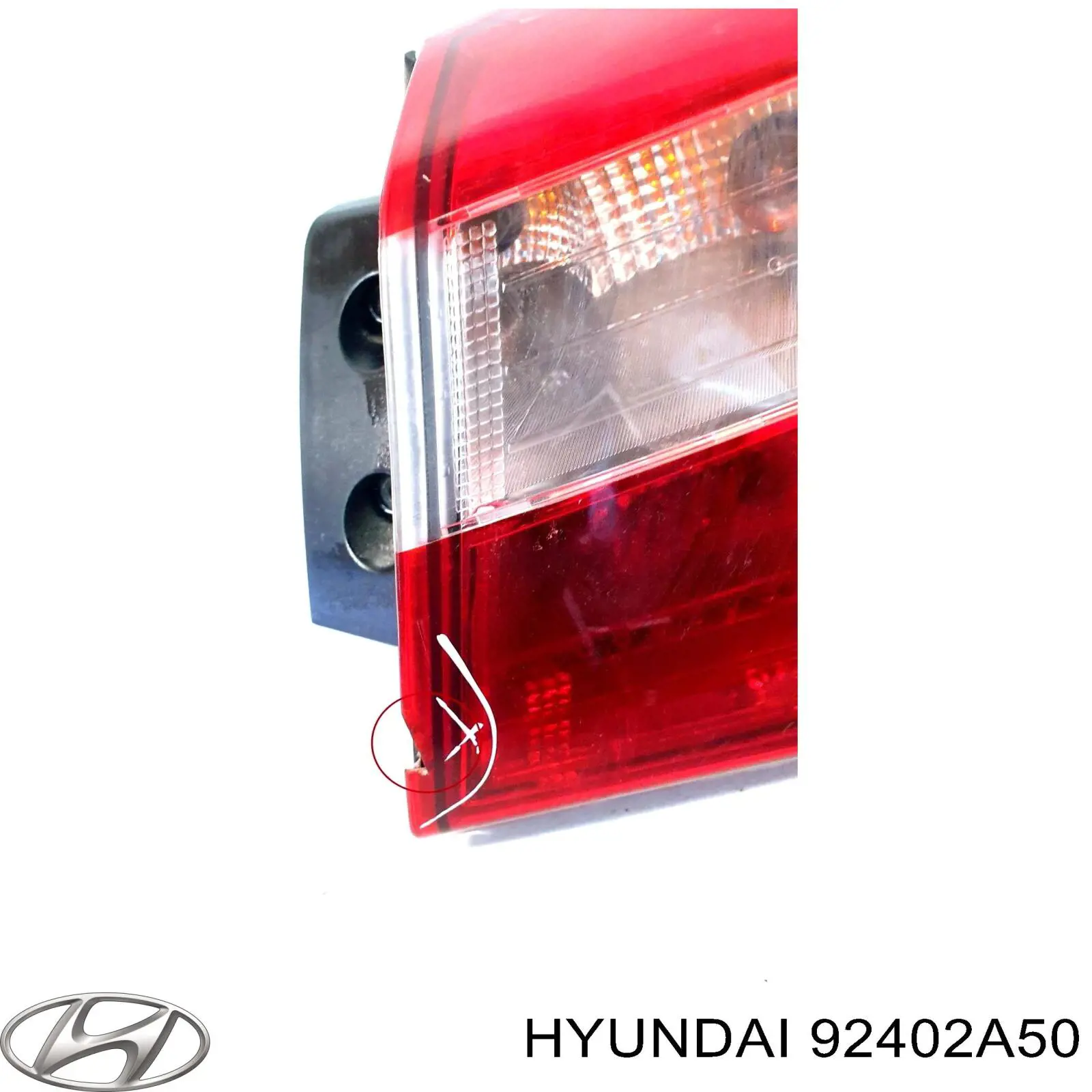 Lampa zespolona tylna prawa zewnętrzna Hyundai/Kia 92402A50 cena, od 107,26 USD
