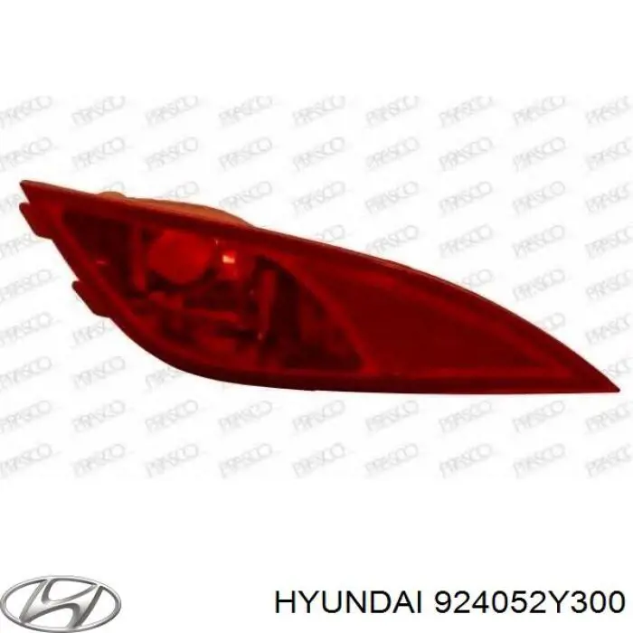 Do koszyka 924052Y300 Hyundai/Kia Przednia lampa przeciwmgielna tylna lewa