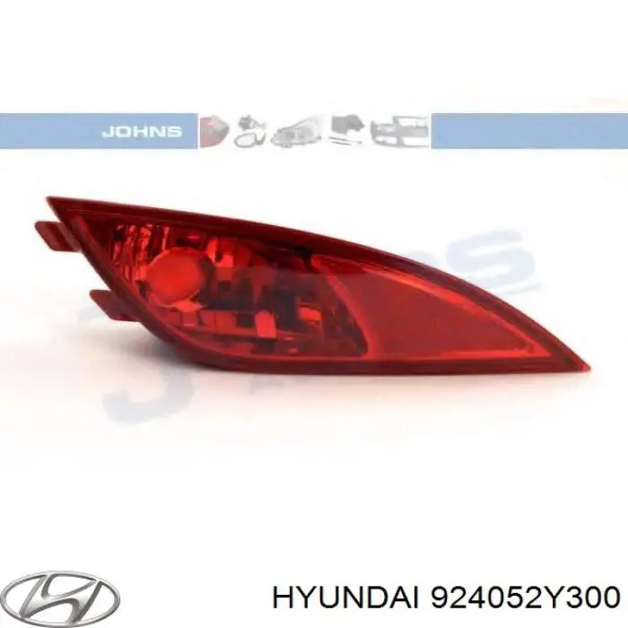 924052Y300 Hyundai/Kia Przednia lampa przeciwmgielna tylna lewa