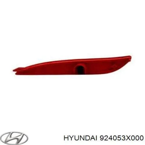 Lampa odblaskowa zderzaka tylnego lewa Hyundai Elantra 5 (MD)