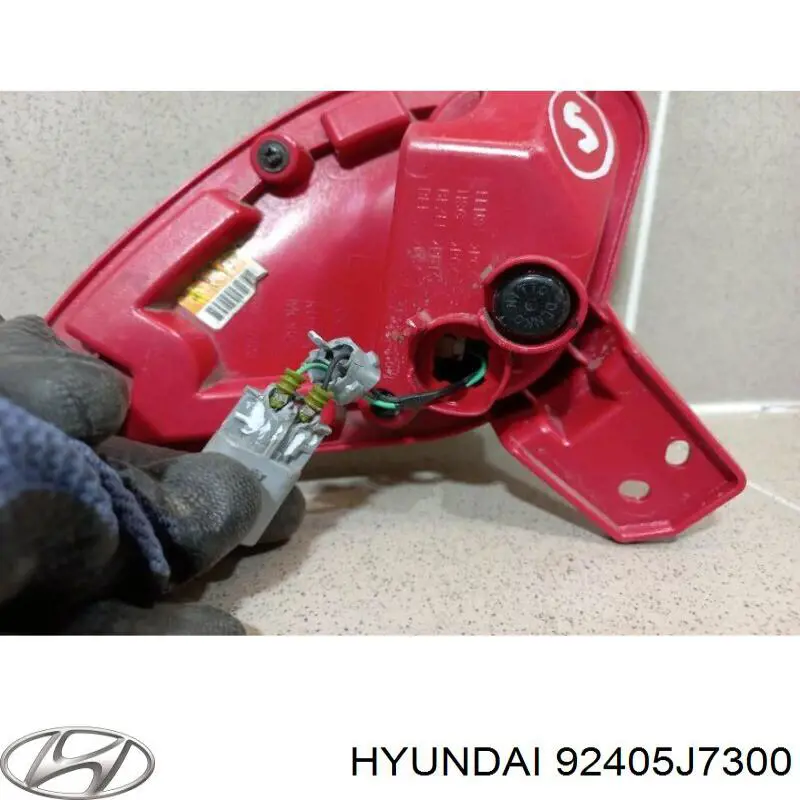Do koszyka 92405J7300 Hyundai/Kia Przednia lampa przeciwmgielna tylna lewa