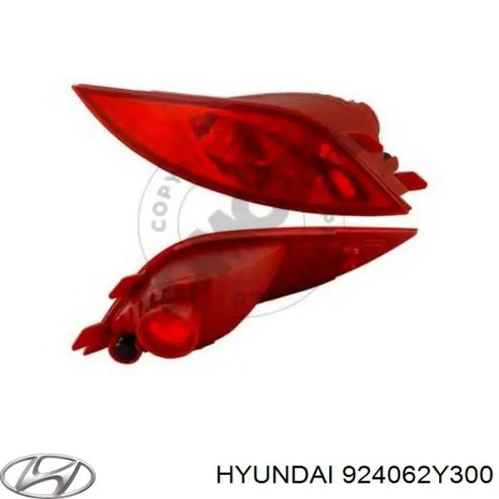 Do koszyka 924062Y300 Hyundai/Kia Przednia lampa przeciwmgielna tylna prawa