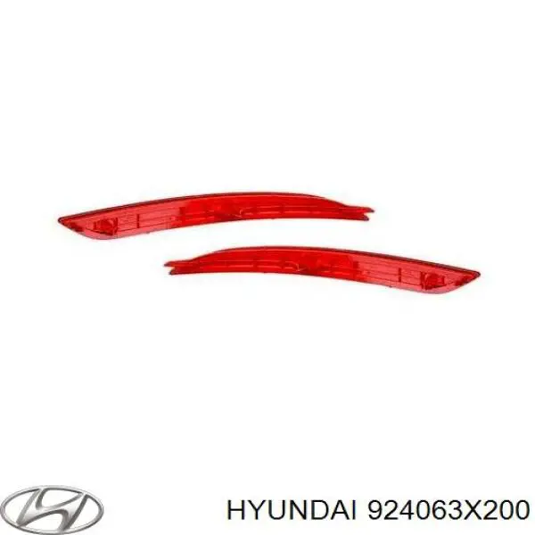 924063X200 Hyundai/Kia Lampa odblaskowa zderzaka tylnego prawa