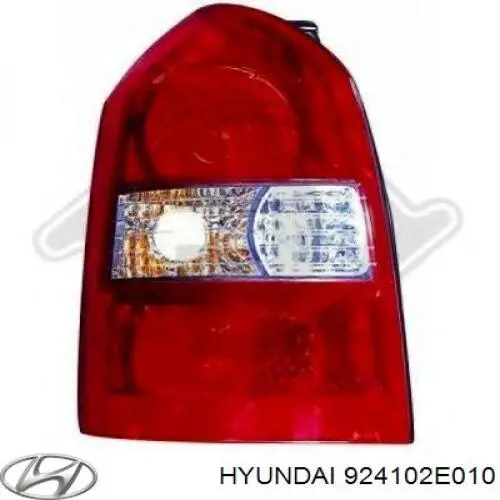 Lampa zespolona tylna lewa Hyundai/Kia 924102E010 cena, od 86,38 USD