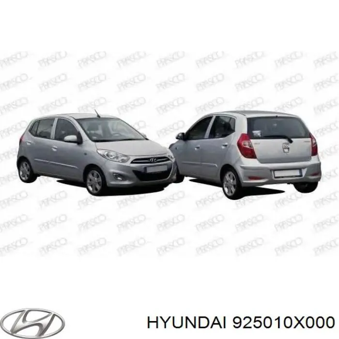 Lampa oświetlenia tylnej tablicy rejestracyjnej do Hyundai I10  PA
