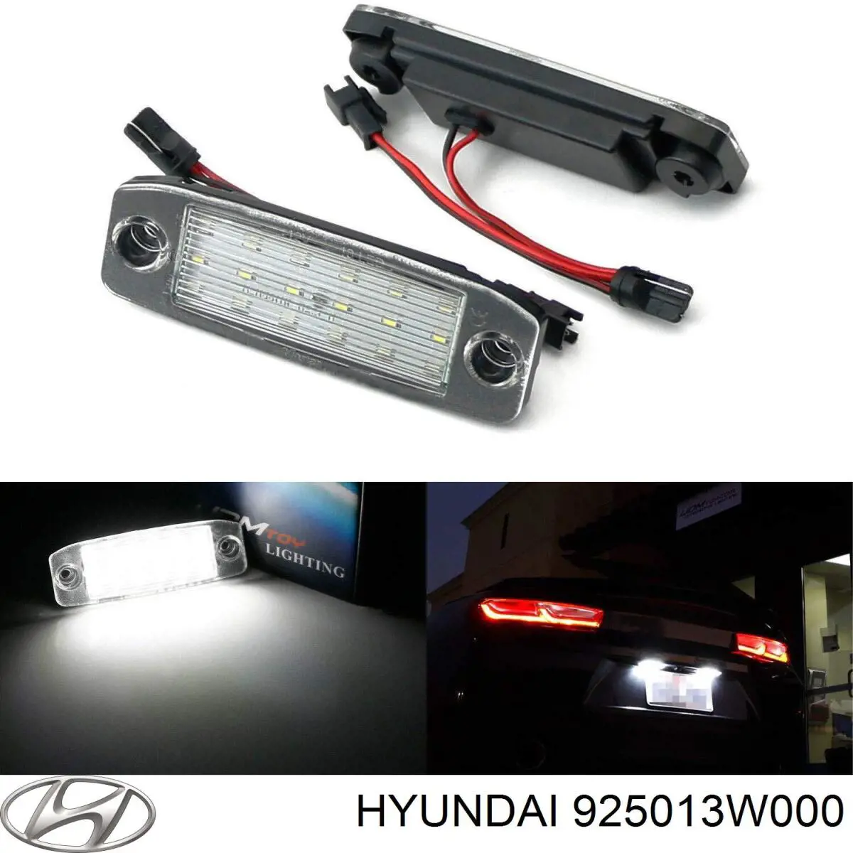 Do koszyka 925013W000 Hyundai/Kia Lampa oświetlenia tylnej tablicy rejestracyjnej