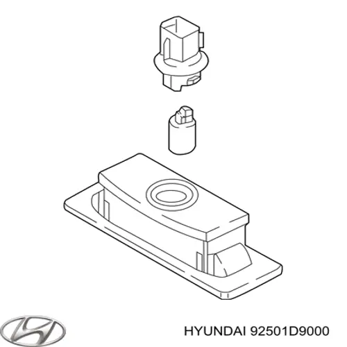 92501D9000 Hyundai/Kia Lampa oświetlenia tylnej tablicy rejestracyjnej