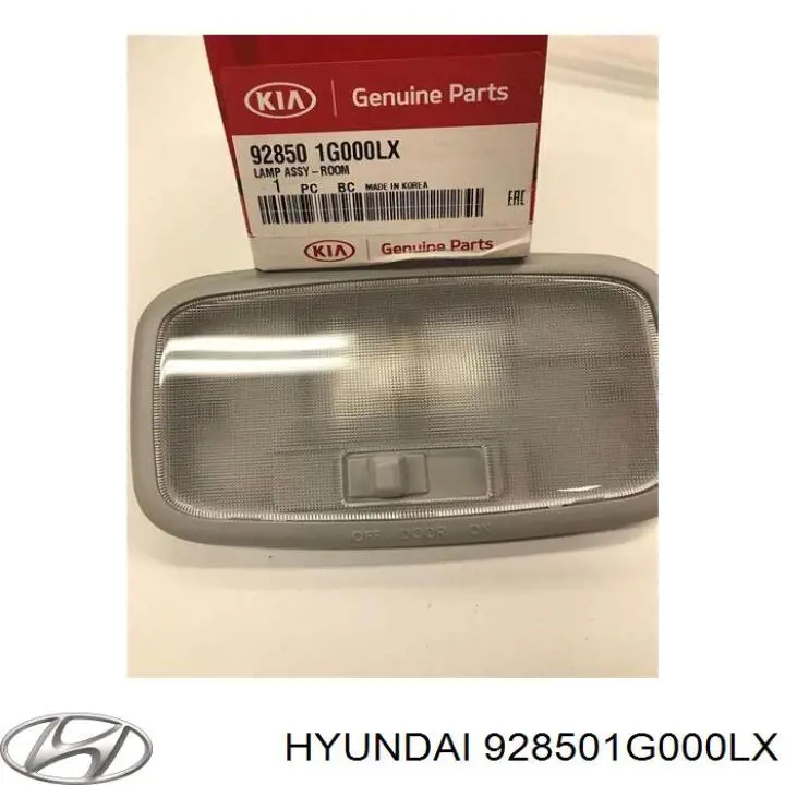 Lampka oświetlenia kabiny Hyundai/Kia 928501G000LX cena, od 42,56 USD