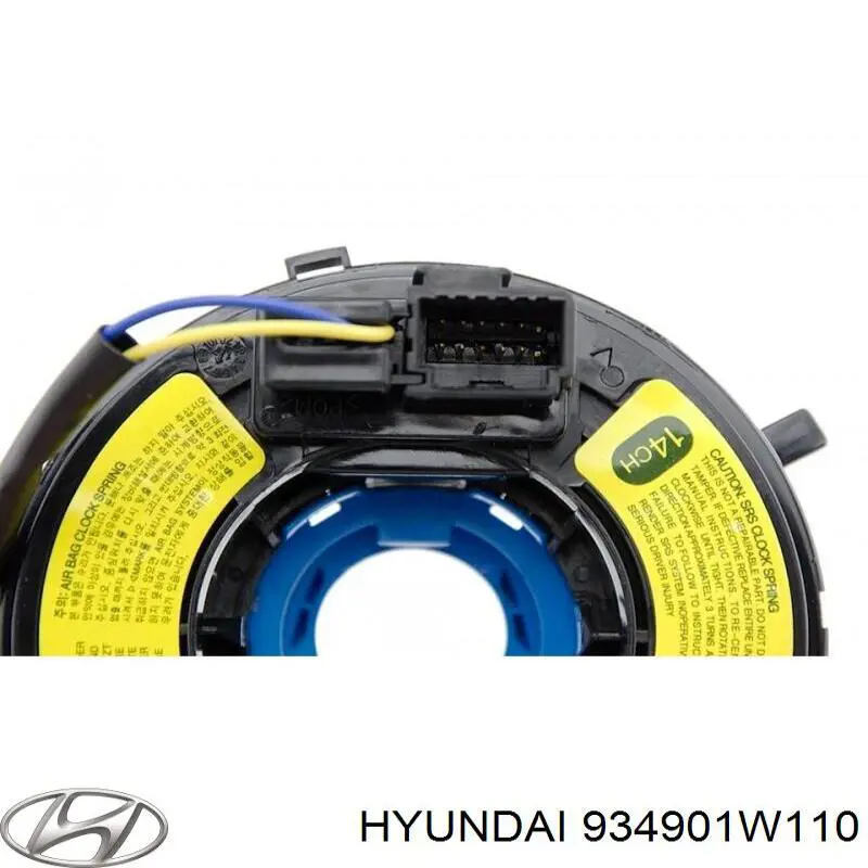 Pierścień kontaktowy AIRBAG, taśma kierownicy 934901W110 Hyundai/Kia