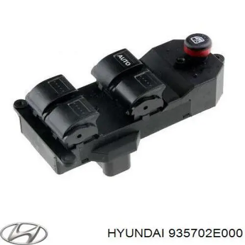935702E200 Hyundai/Kia Panel przyciskowy sterowania podnośnikiem szyby przedni lewy