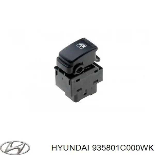 935801C000WK Hyundai/Kia Panel przyciskowy sterowania podnośnikiem szyby przedni prawy
