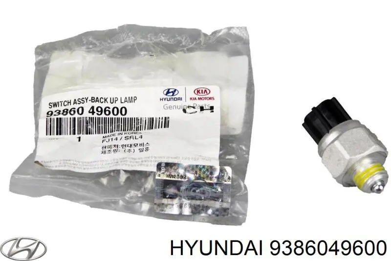 Czujnik włączania światła cofania Hyundai/Kia 9386049600