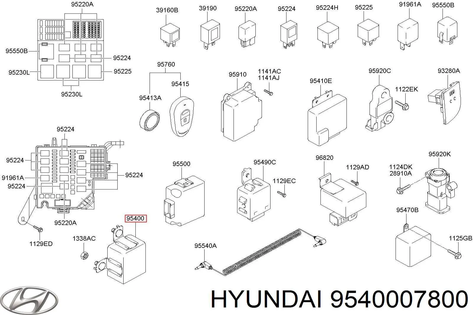 9540007800 Hyundai/Kia Sterownik immobilizera