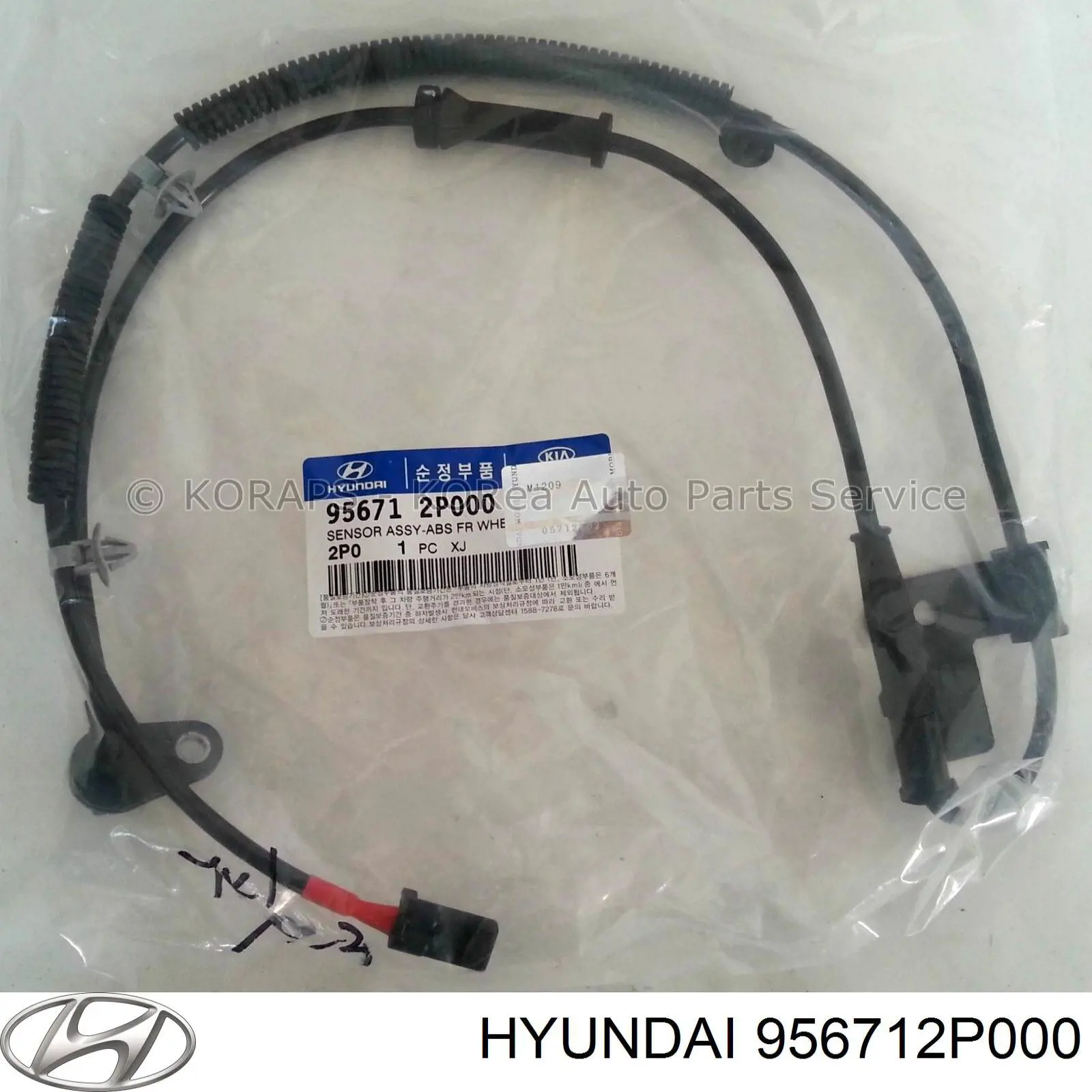 Do koszyka 956712P000 Hyundai/Kia Czujnik ABS przedni prawy