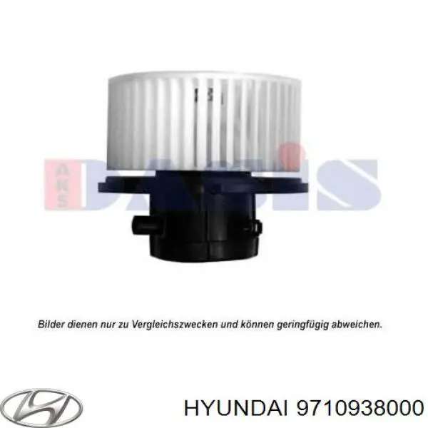 Do koszyka 9710938000 Hyundai/Kia Silniczek wentylatora nagrzewnicy (ogrzewacza wnętrza)