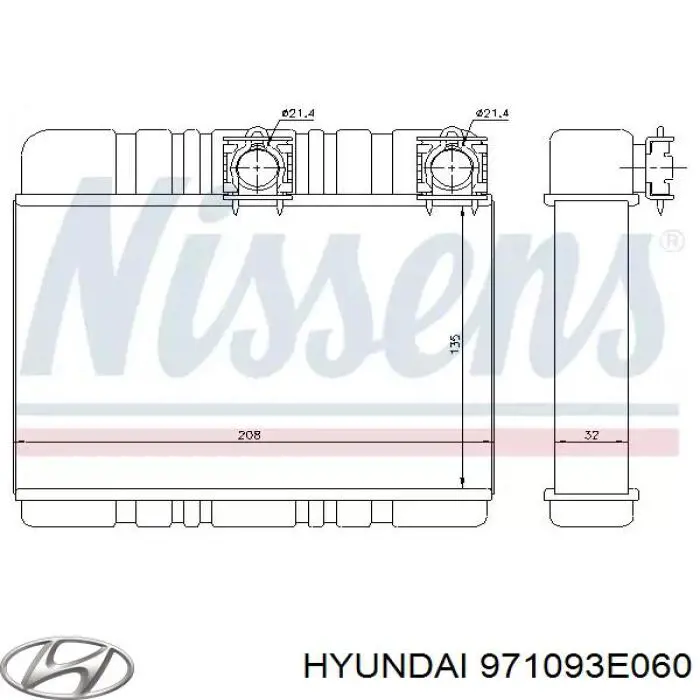971093E060 Hyundai/Kia Silniczek wentylatora nagrzewnicy (ogrzewacza wnętrza)