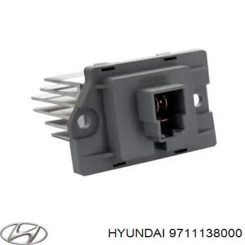 Rezystor wentylatora nagrzewnicy (ogrzewacza kabiny) Hyundai/Kia 9711138000 cena, od 22,22 USD