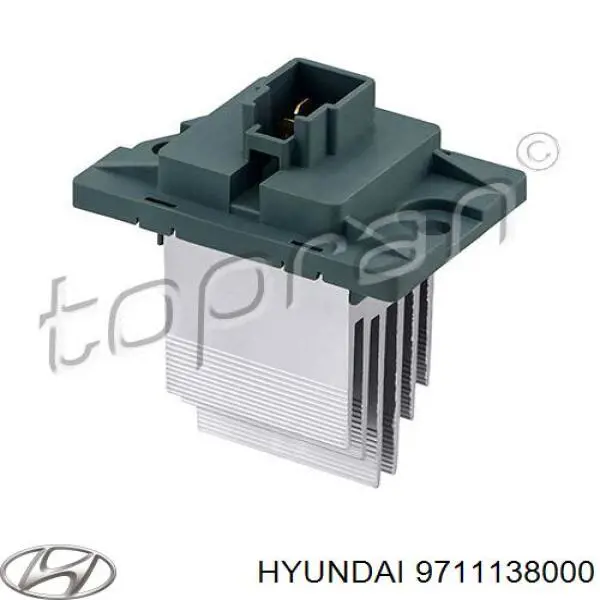 Do koszyka 9711138000 Hyundai/Kia Rezystor wentylatora nagrzewnicy (ogrzewacza kabiny)