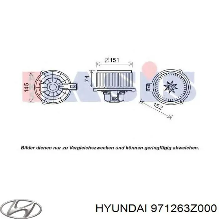 971263Z000 Hyundai/Kia Silniczek wentylatora nagrzewnicy (ogrzewacza wnętrza)