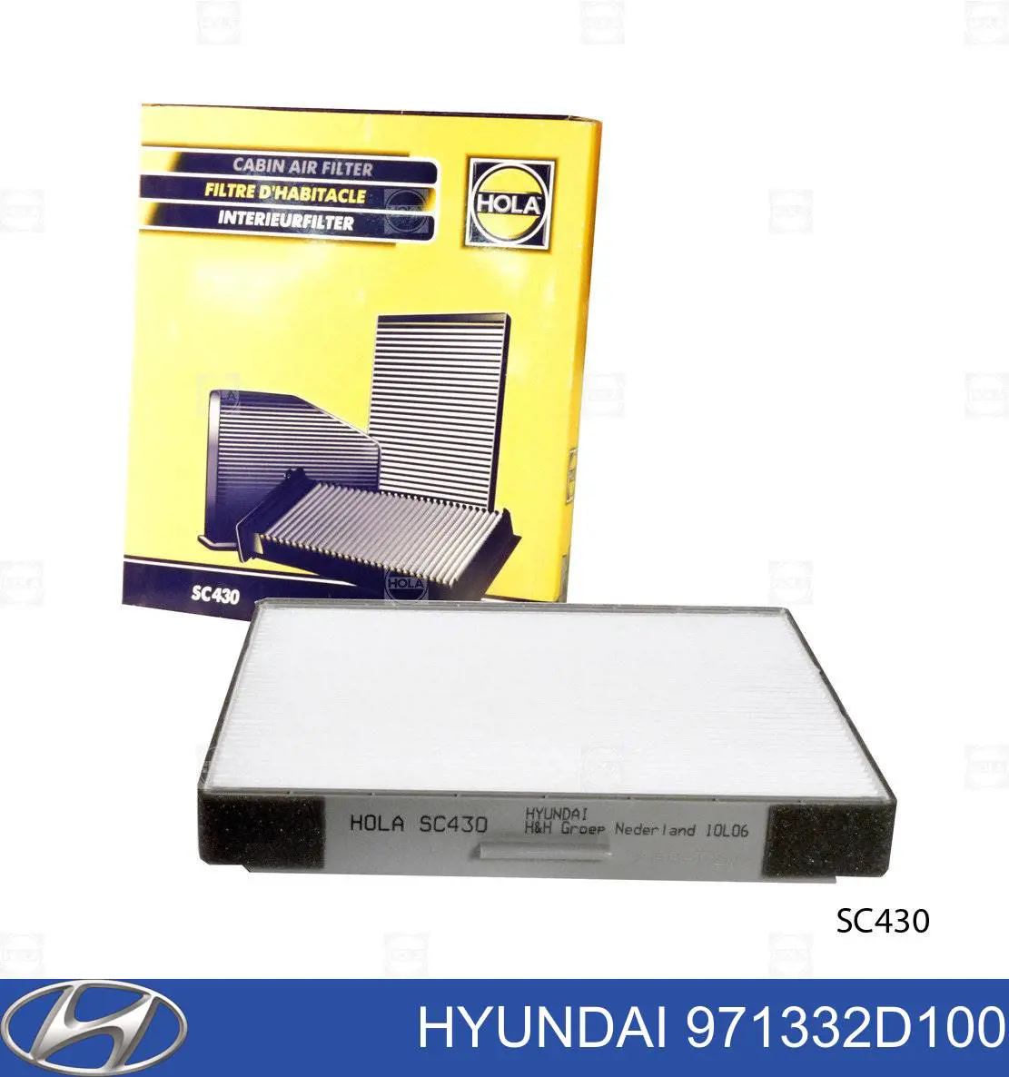 Filtr kabiny Hyundai/Kia 971332D100 cena, od 13,29 USD