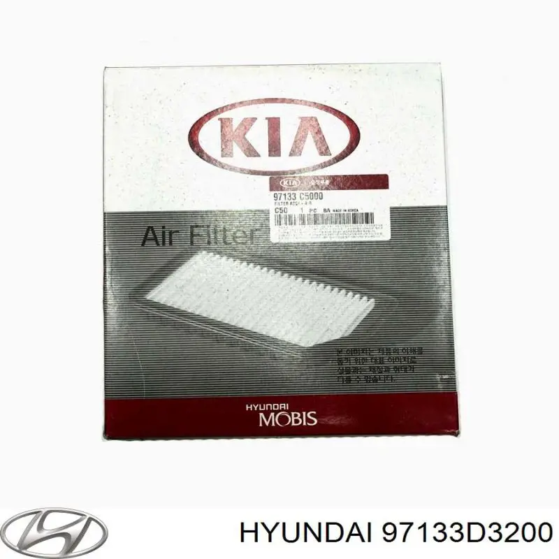 Do koszyka 97133D3200 Hyundai/Kia Filtr kabiny