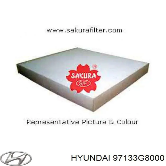 Filtr kabiny Hyundai/Kia 97133G8000 cena, od 9,53 USD