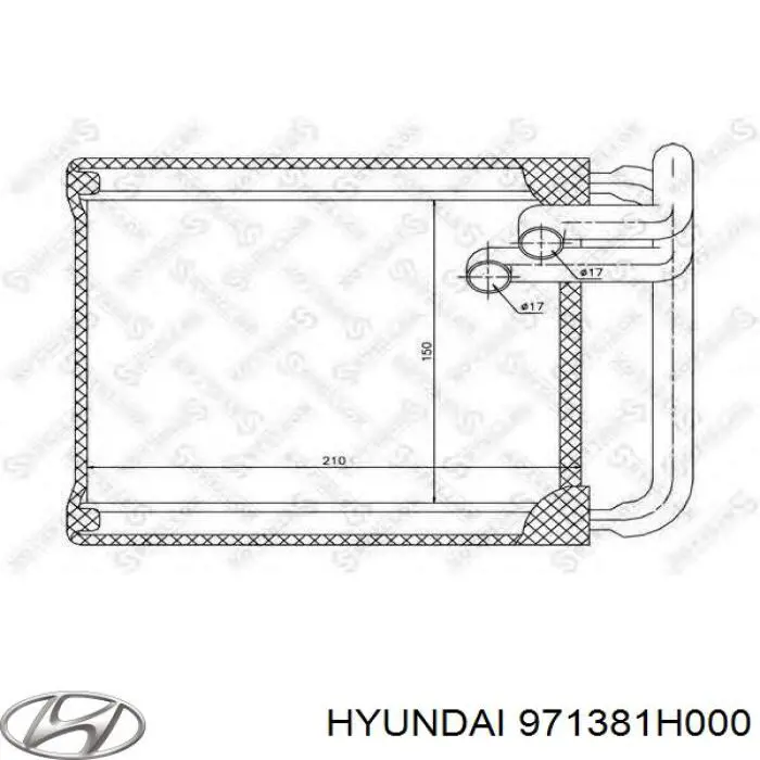 Do koszyka 971381H001 Hyundai/Kia Chłodnica nagrzewnicy (ogrzewacza)