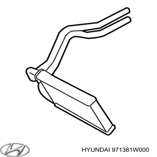 971381W000 Hyundai/Kia Chłodnica nagrzewnicy (ogrzewacza)