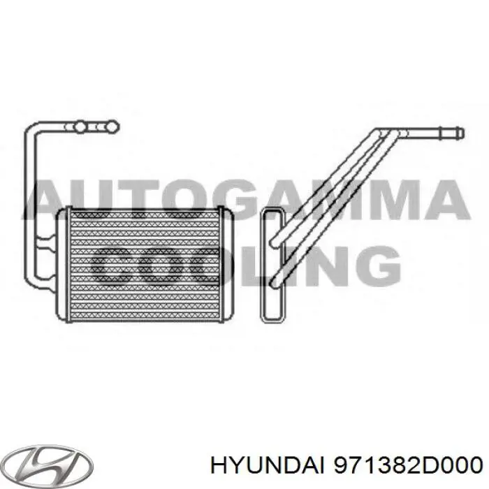 Do koszyka 971382D000 Hyundai/Kia Chłodnica nagrzewnicy (ogrzewacza)
