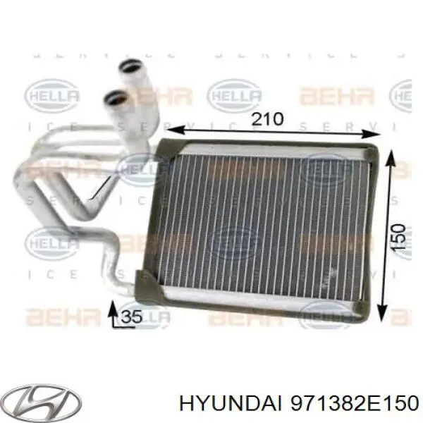 Do koszyka 971382E150 Hyundai/Kia Chłodnica nagrzewnicy (ogrzewacza)