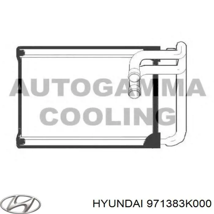 Chłodnica nagrzewnicy (ogrzewacza) 971383K000 Hyundai/Kia