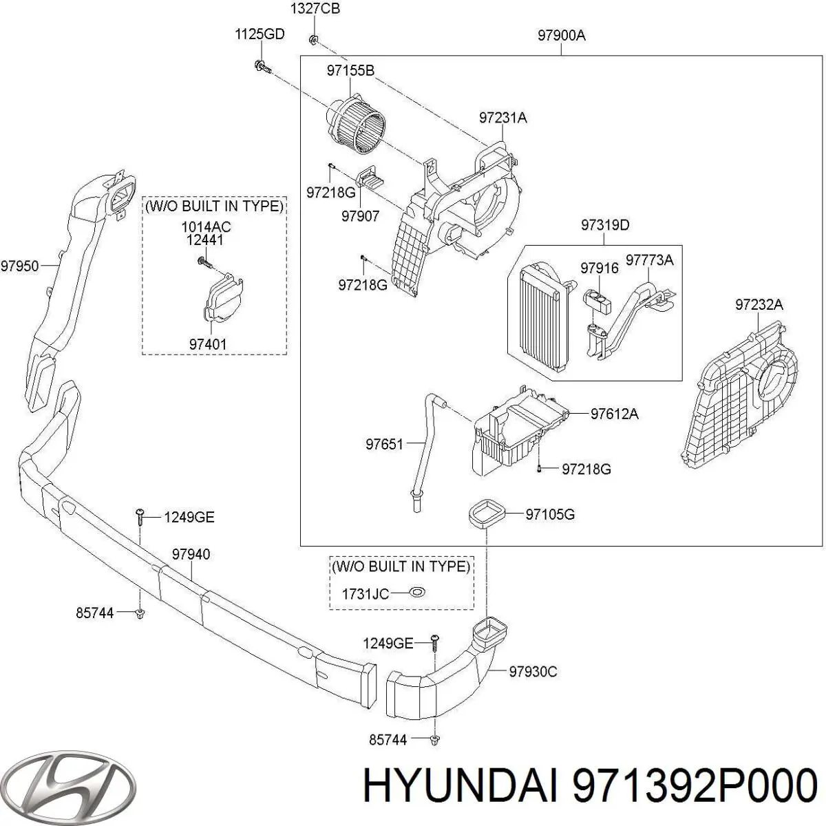 Parownik klimatyzacji KIA Sorento II